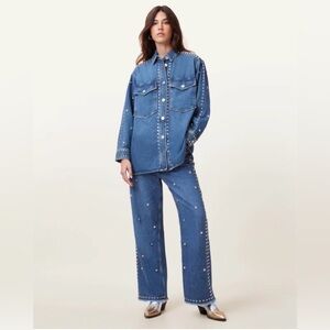 New All Saints Blake Studded Jeans